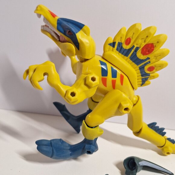 Jurassic World Hero Mashers Spinosaurus Dinosaur Parts Lot Yellow Blue - Picture 3 of 5